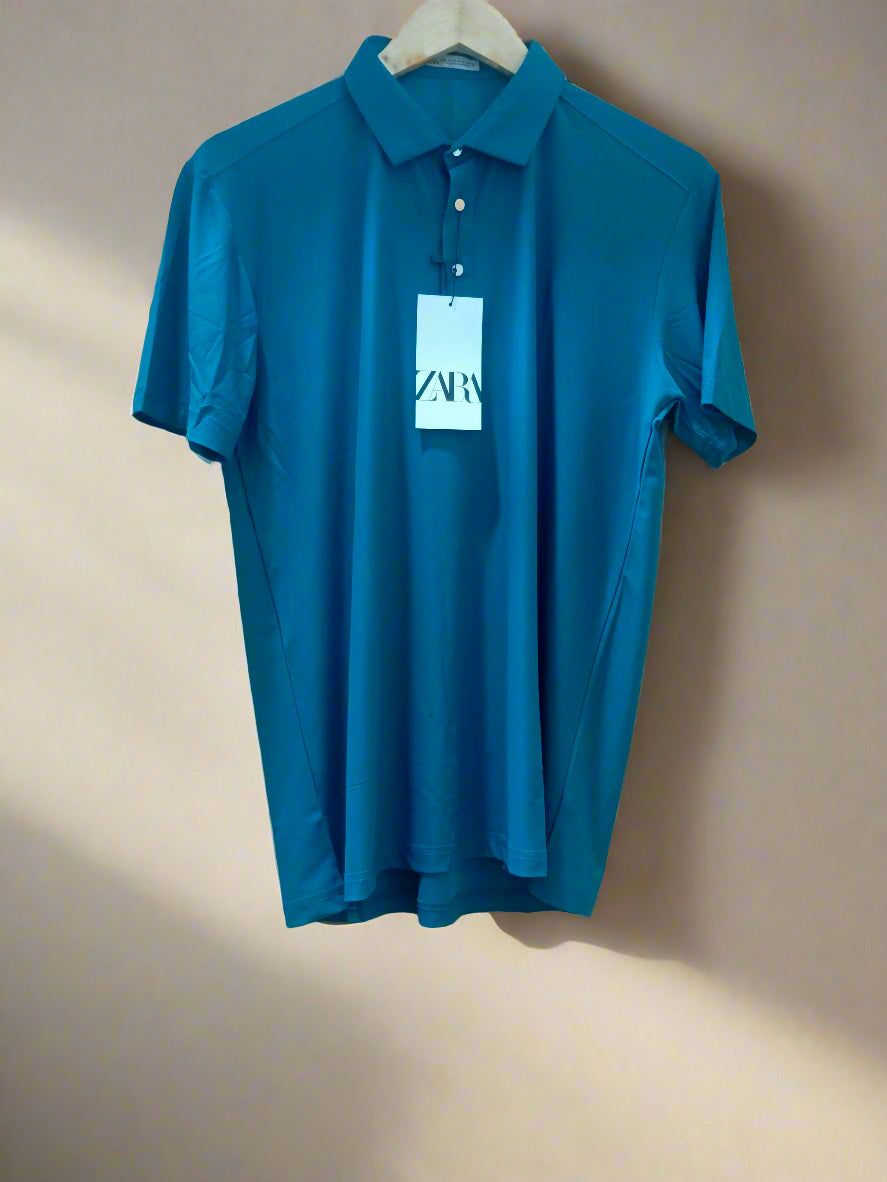 Zara Classic Polo Shirt - Ocean Teal