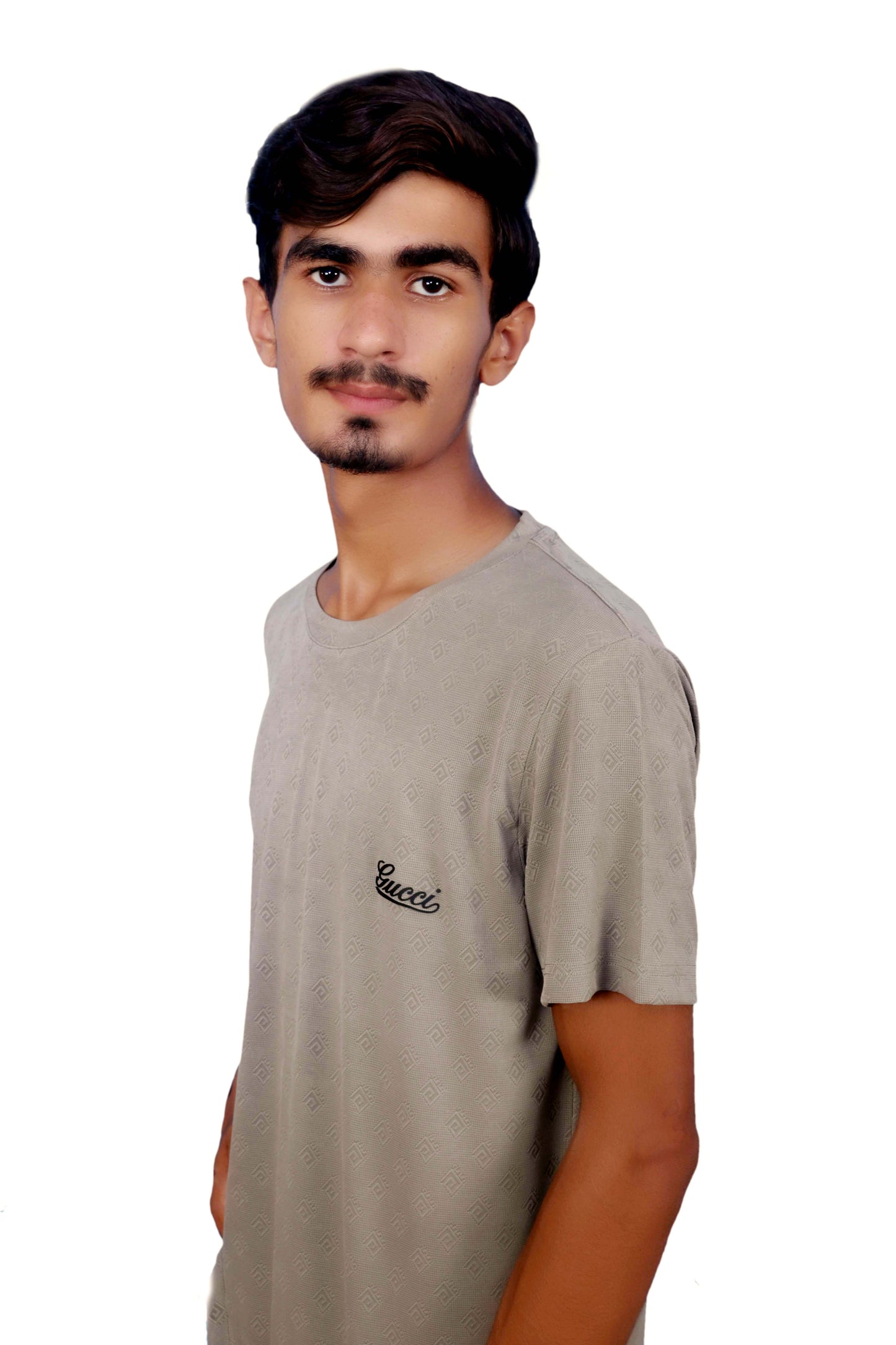 Men’s Classic Cotton Stretch T-Shirt Brown