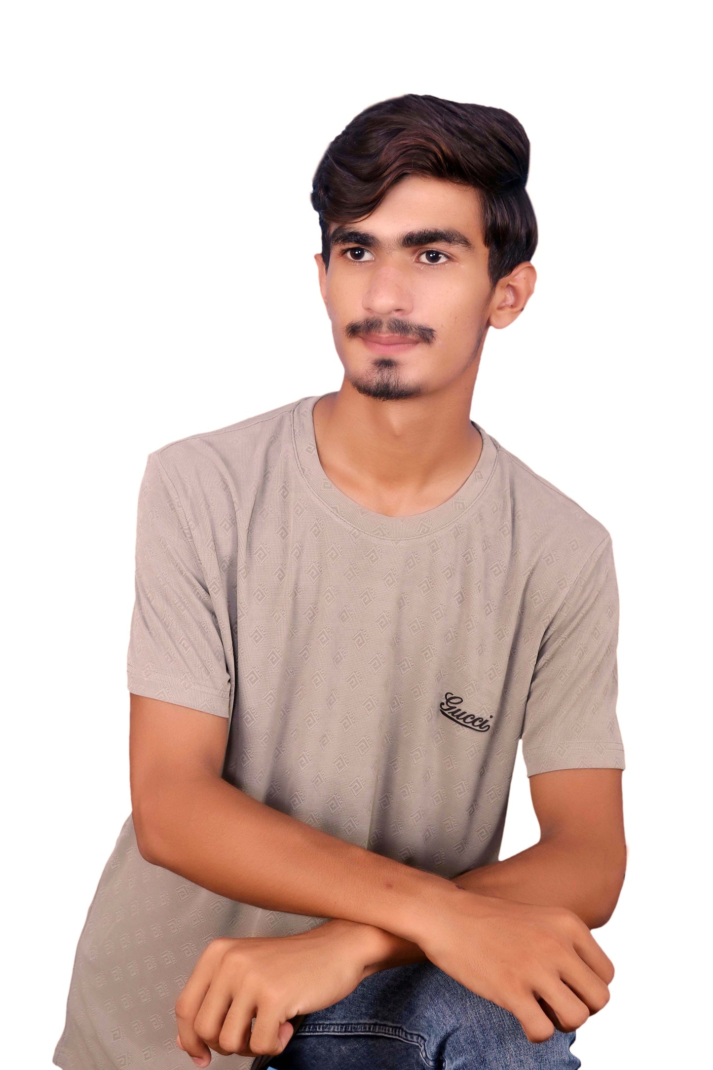 Men’s Classic Cotton Stretch T-Shirt Brown