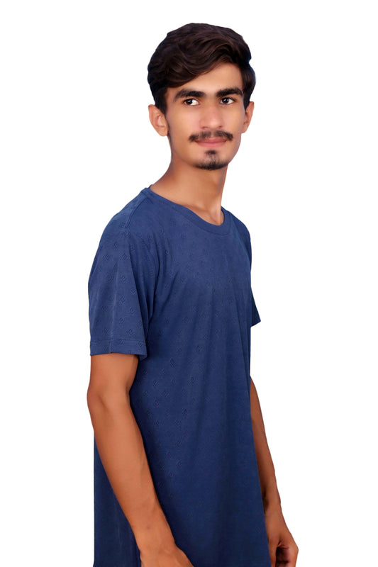 Men’s Classic Cotton Stretch T-Shirt – Cobalt Blue