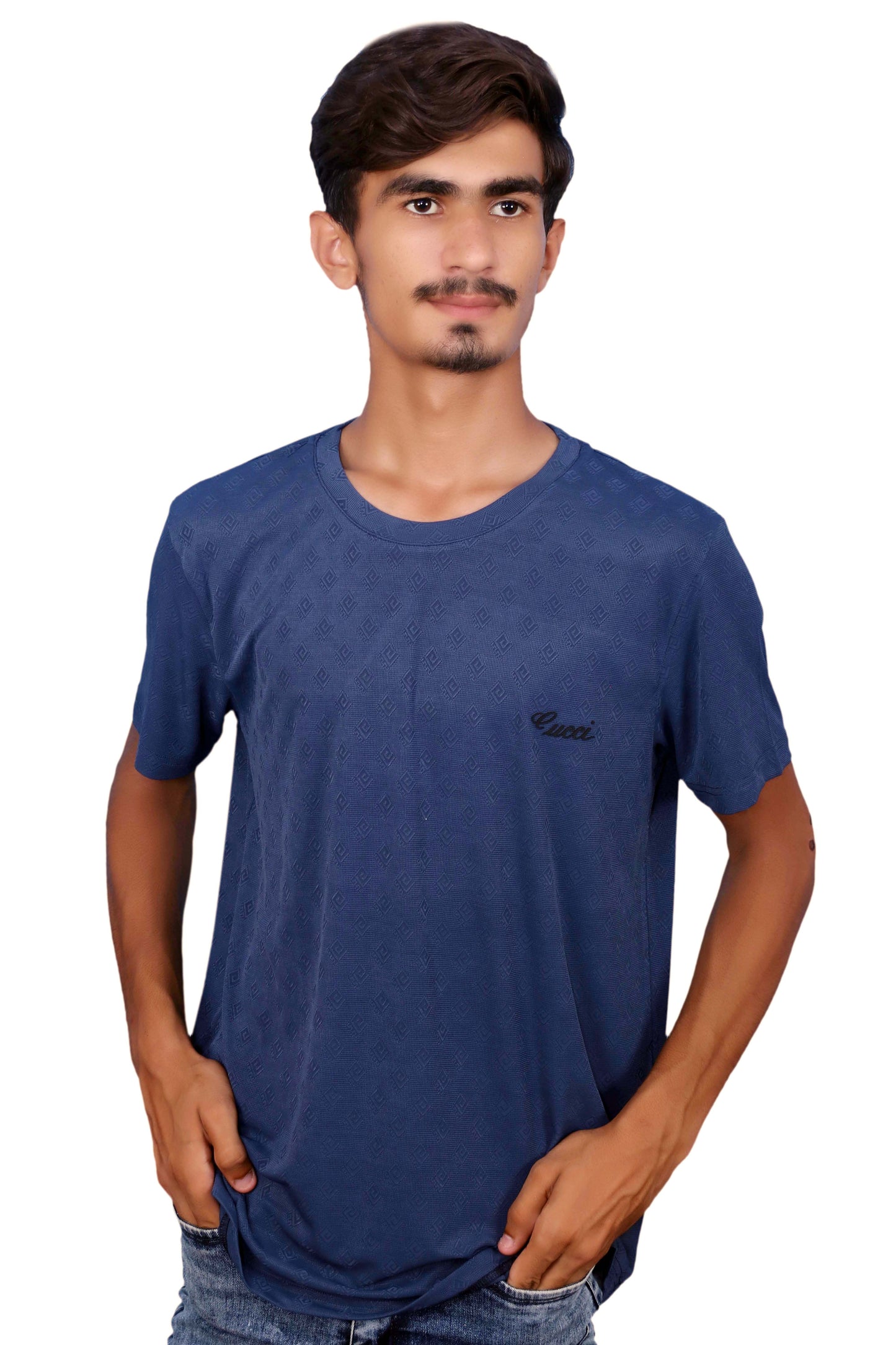 Men’s Classic Cotton Stretch T-Shirt – Cobalt Blue