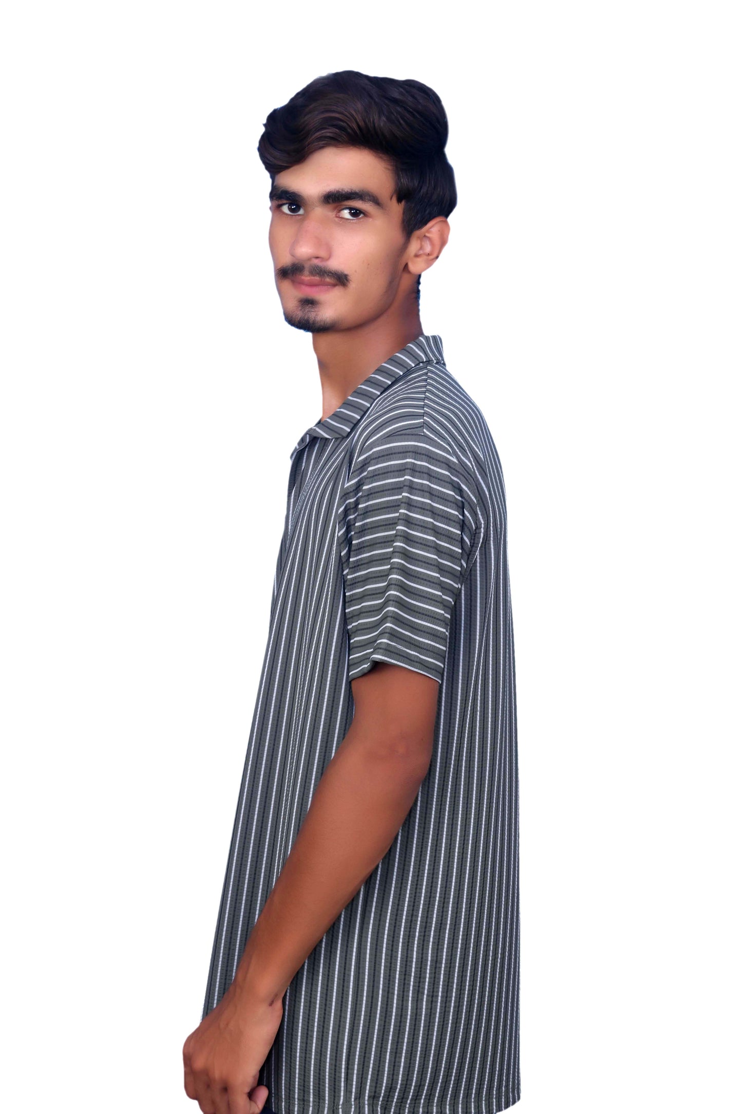 Short-sleeved Polo Johnny Collar Shirt Green